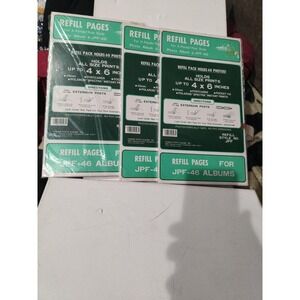 Lot of 3 Packs Pioneer Photo Album Refill for JPF-46 Albums Holds 60 Photos New